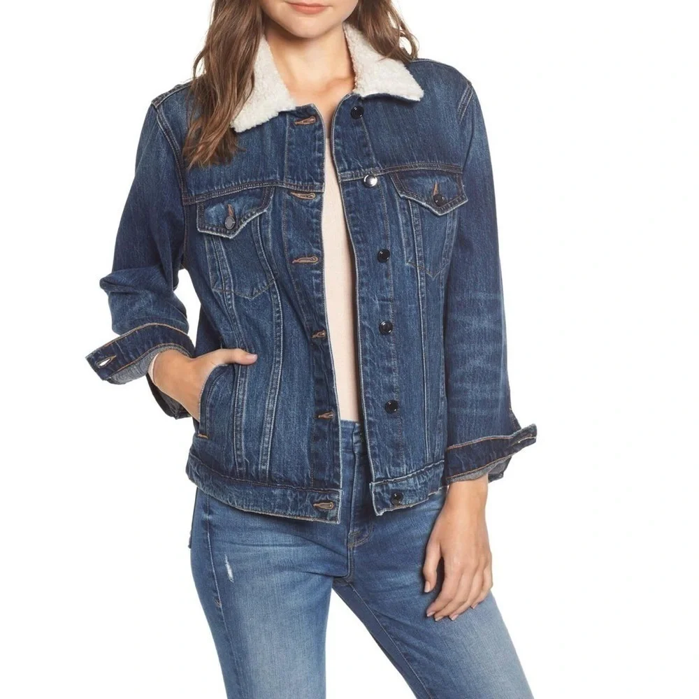 GOOD AMERICAN Boyfriend Denim Jacket Plus 18